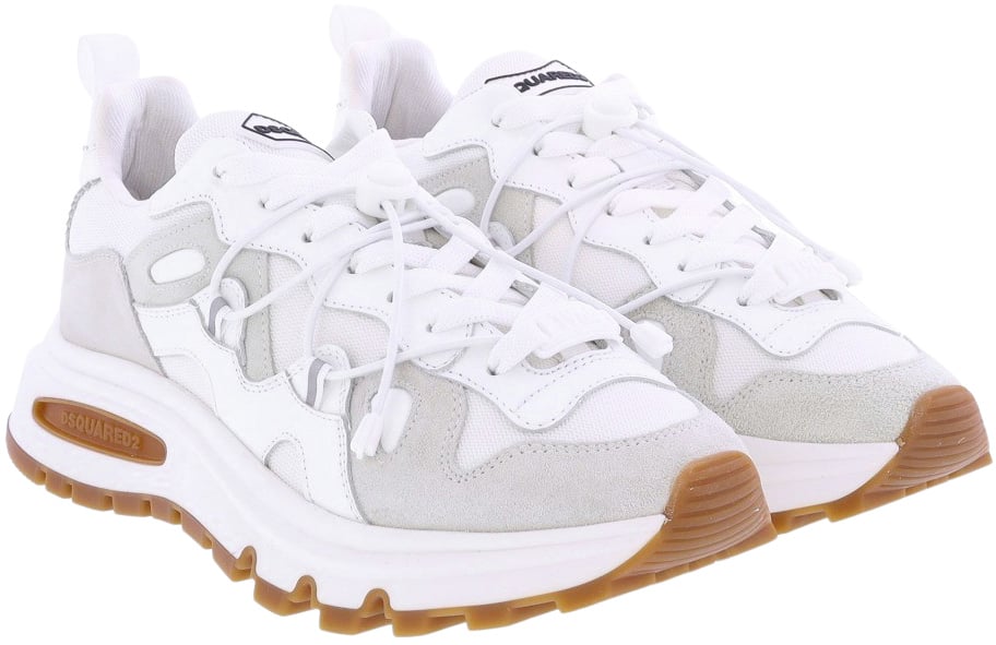 Dsquared2 Heren Run Ds2 Sneakers Wit Wit