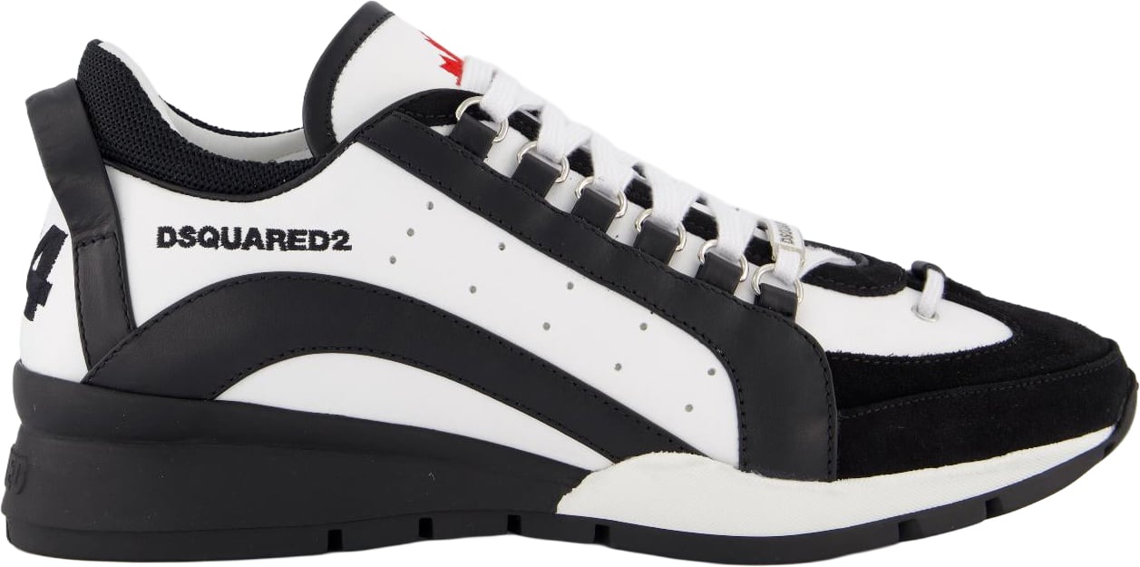Dsquared2 Heren Legendary Sneakers Wit/Zwart Wit