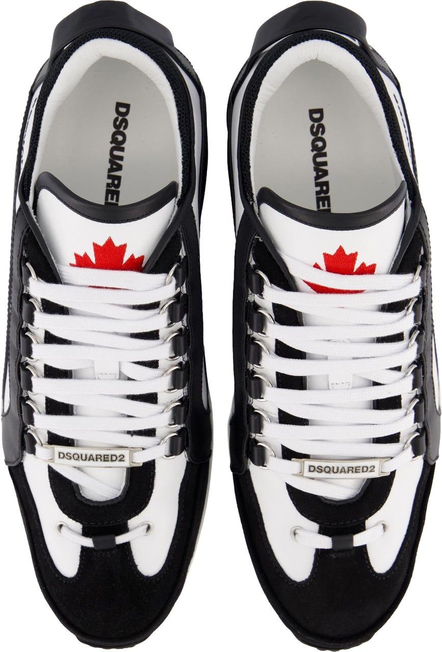 Dsquared2 Heren Legendary Sneakers Wit/Zwart Wit