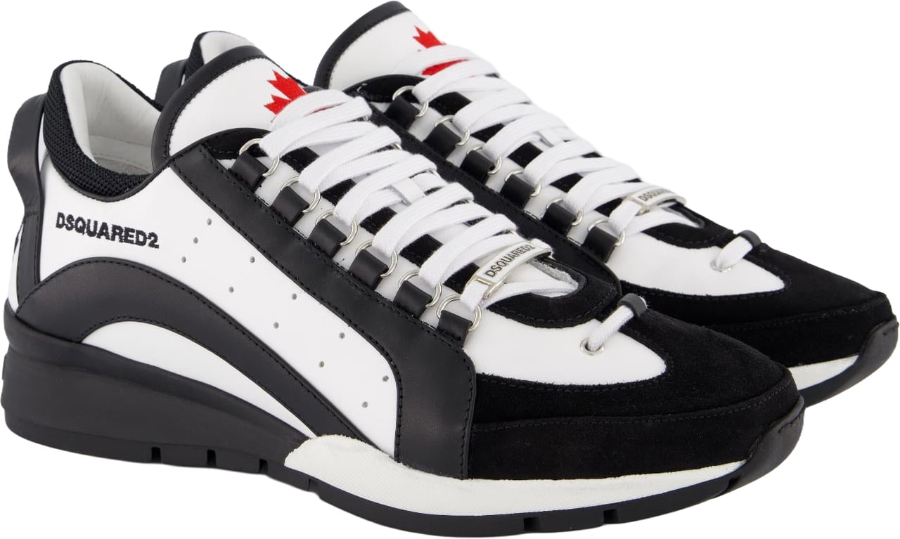 Dsquared2 Heren Legendary Sneakers Wit/Zwart Wit