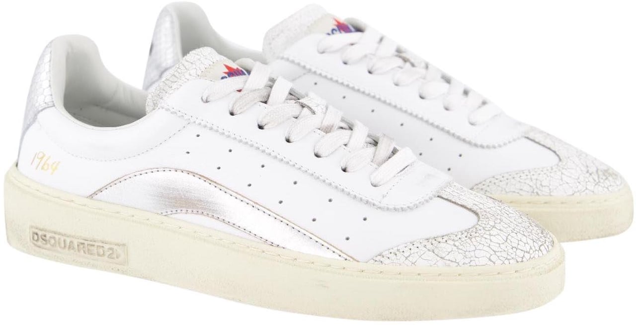 Dsquared2 Dames Rider Sneaker Wit/Zilver Wit
