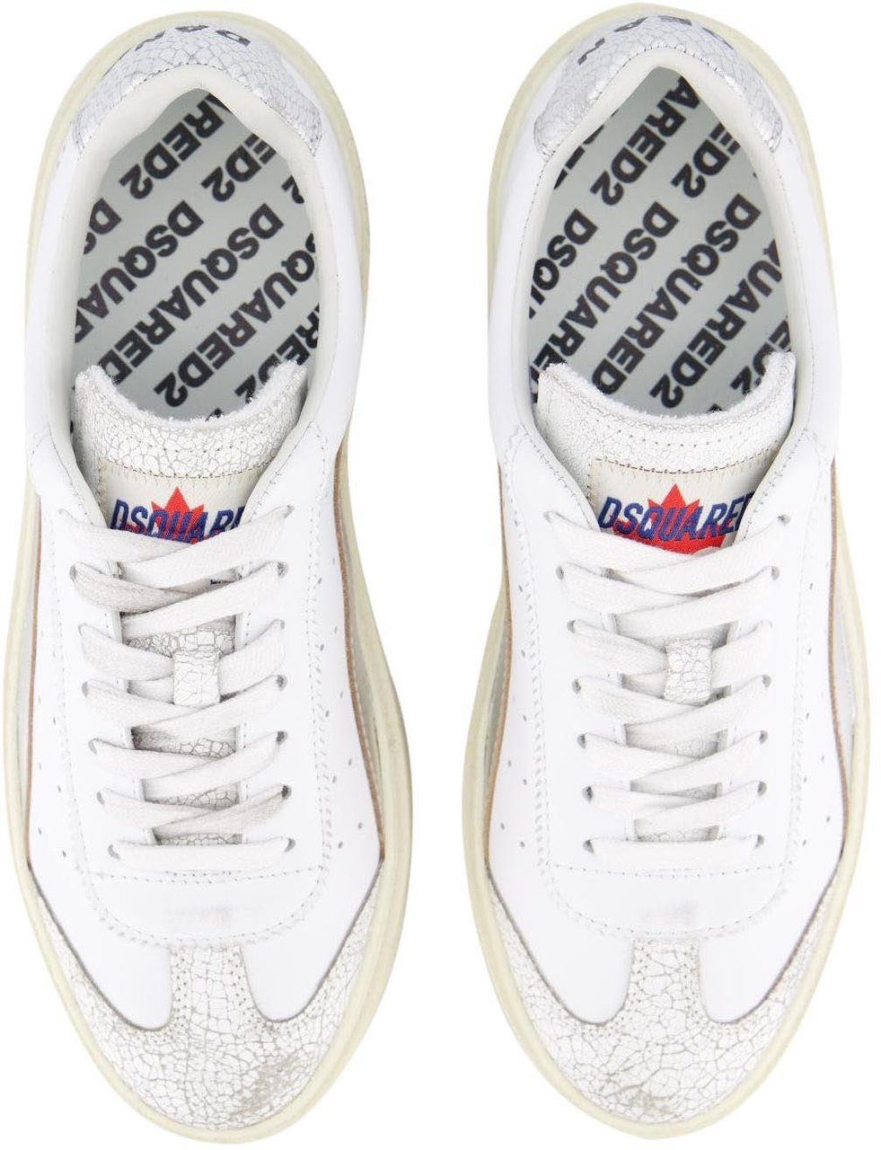 Dsquared2 Dames Rider Sneaker Wit/Zilver Wit