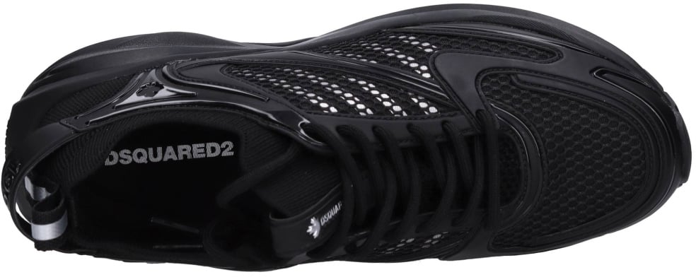Dsquared2 Dash Logo Lace-up Sneakers Zwart