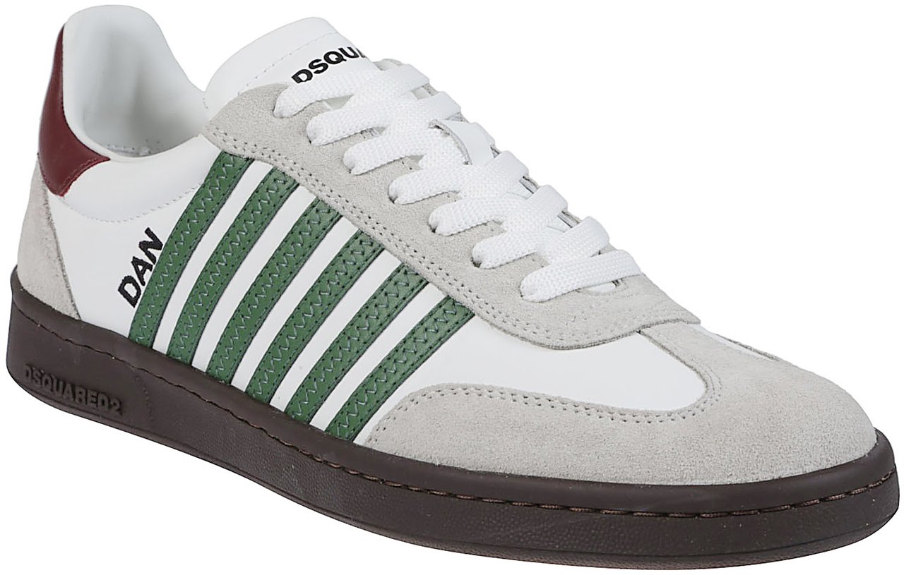 Dsquared2 Boxer Lace-up Low Top Sneakers White Wit