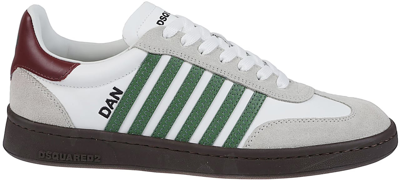 Dsquared2 Boxer Lace-up Low Top Sneakers White Wit