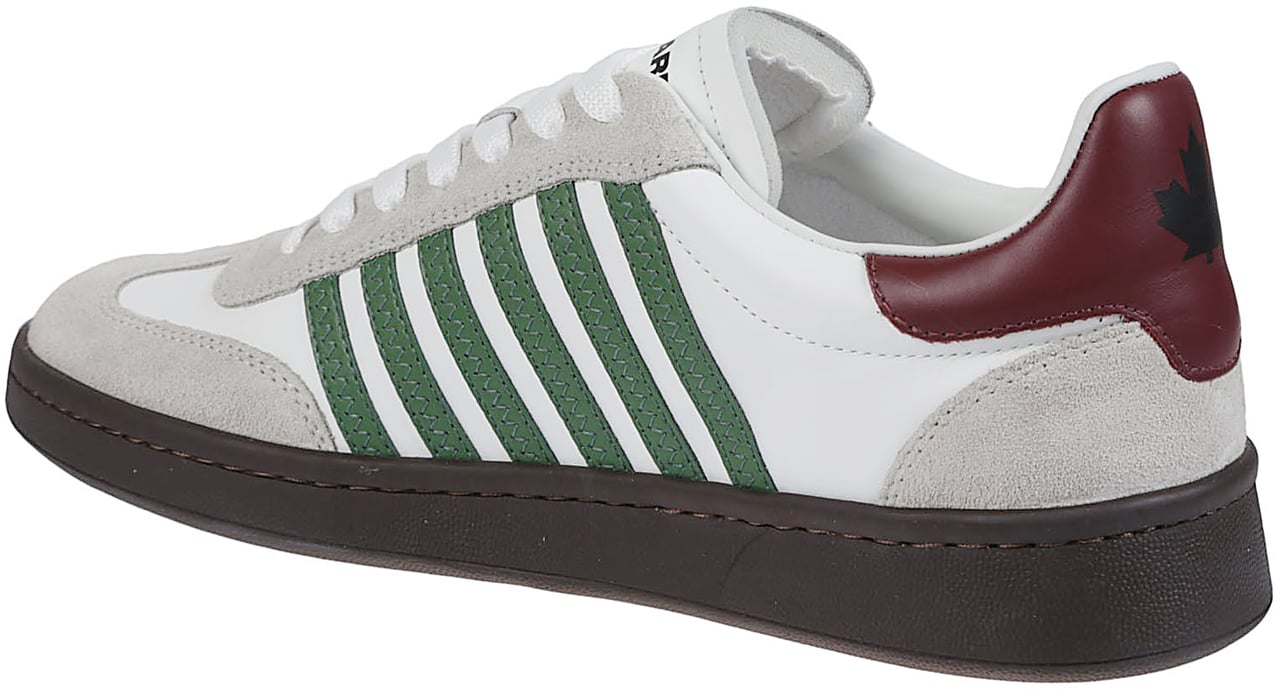 Dsquared2 Boxer Lace-up Low Top Sneakers White Wit