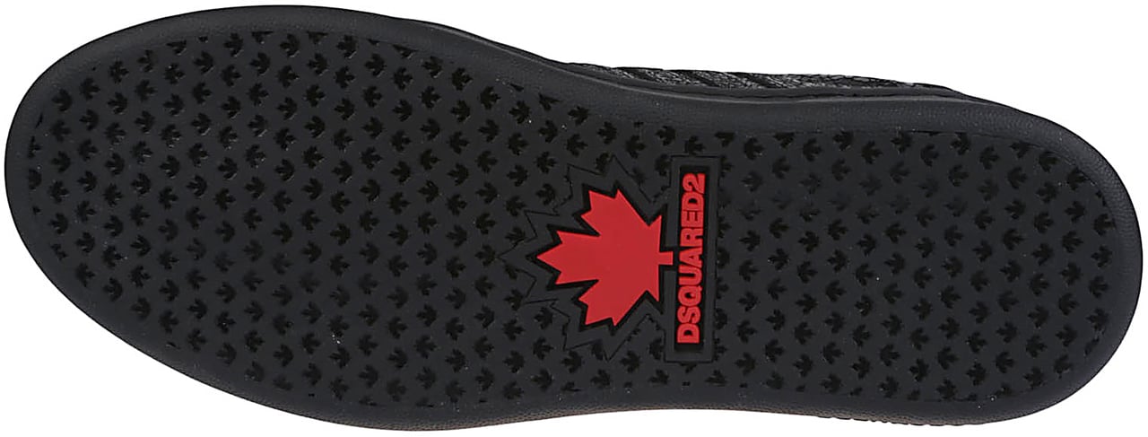 Dsquared2 Boxer Lace-up Low Top Sneakers Black Zwart