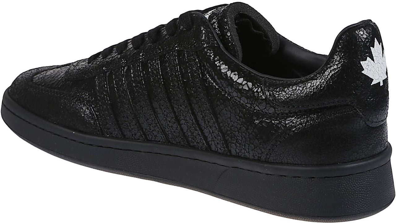 Dsquared2 Boxer Lace-up Low Top Sneakers Black Zwart