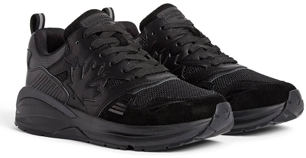 Dsquared2 Dash Logo Lace-up Sneakers Zwart