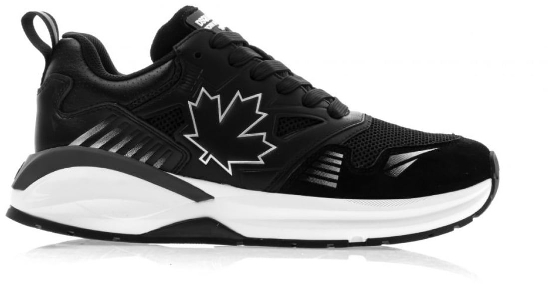 Dsquared2 Dash Logo Lace-up Sneakers Zwart