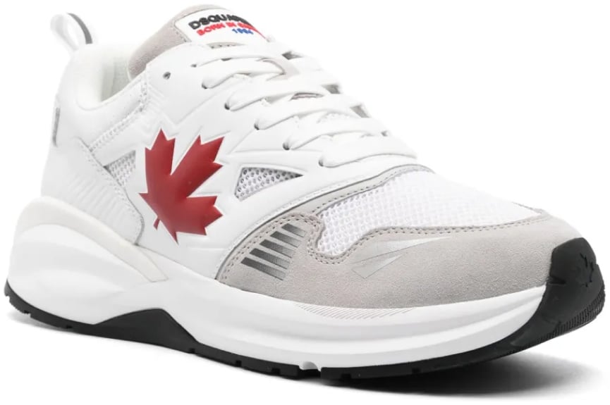 Dsquared2 Dash Logo Lace-up Sneakers Wit