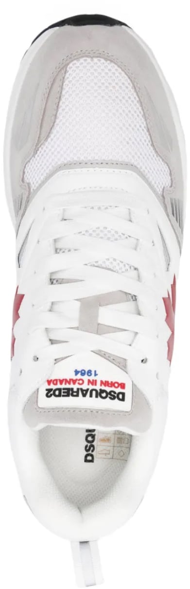 Dsquared2 Dash Logo Lace-up Sneakers Wit
