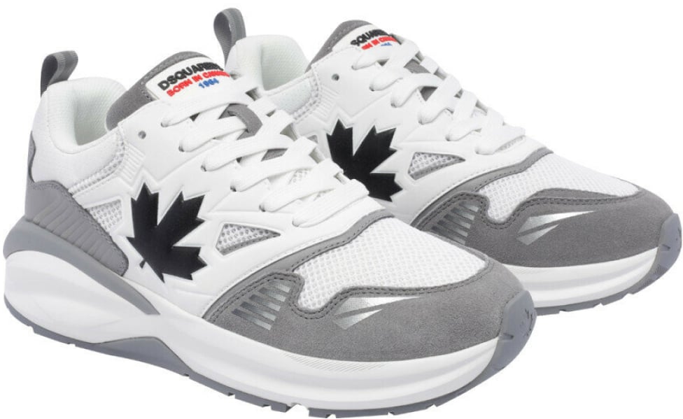 Dsquared2 Dash Logo Lace-up Sneakers Wit