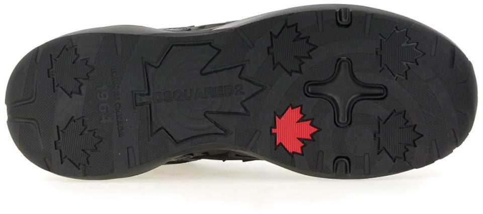 Dsquared2 Dash Logo Lace-up Sneakers Zwart