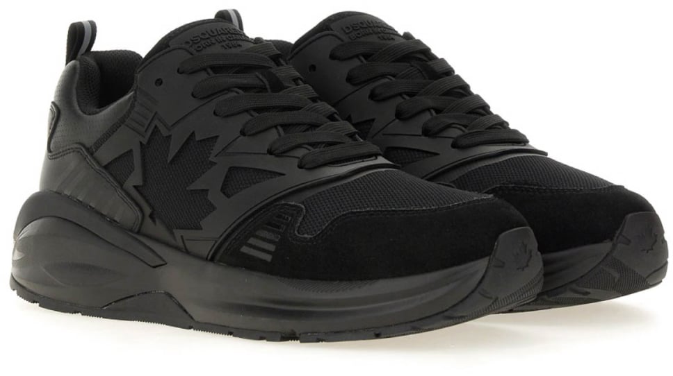 Dsquared2 Dash Logo Lace-up Sneakers Zwart