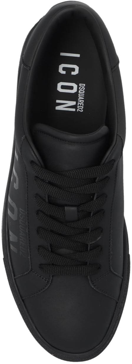 Dsquared2 Icon Logo Cassetta Sneakers Zwart