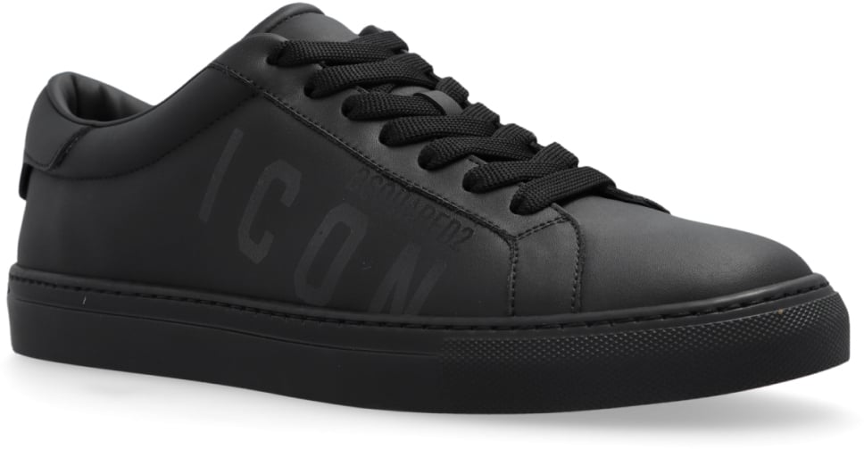 Dsquared2 Icon Logo Cassetta Sneakers Zwart