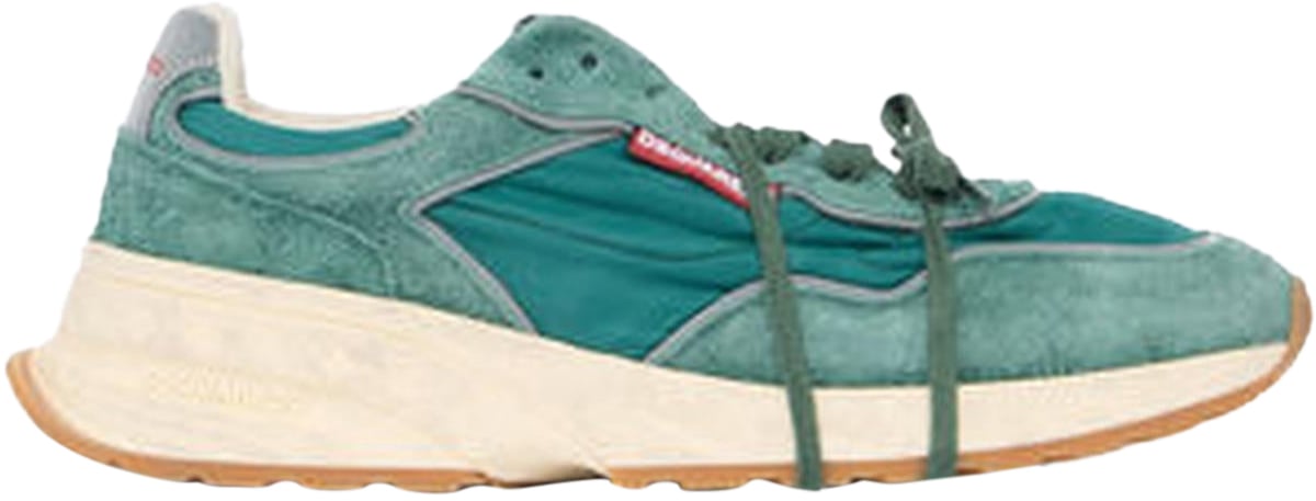 Dsquared2 Heren Lace-Up Low Top Sneakers Groen