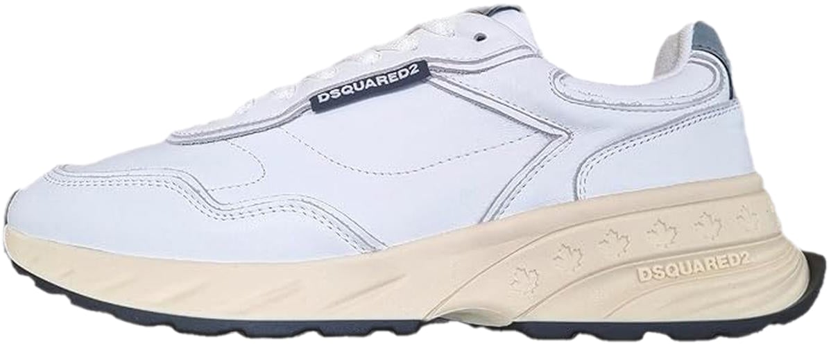 Dsquared2 Heren Sprinter Sneaker Zwart/Wit Wit