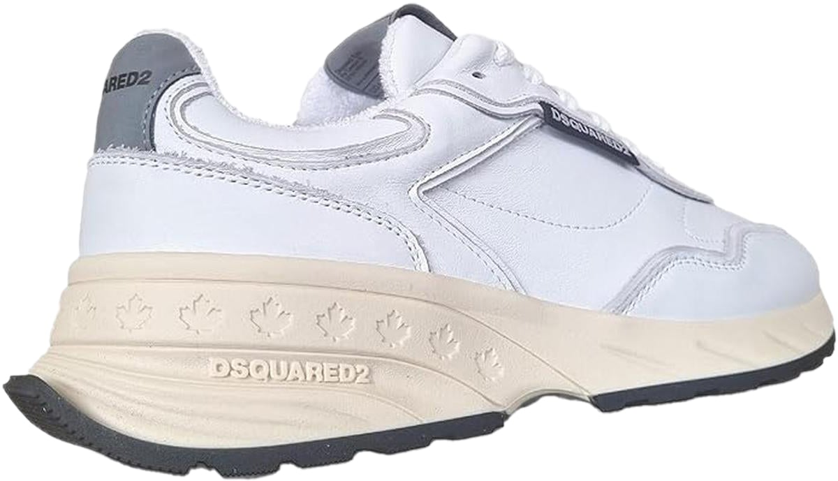 Dsquared2 Heren Sprinter Sneaker Zwart/Wit Wit