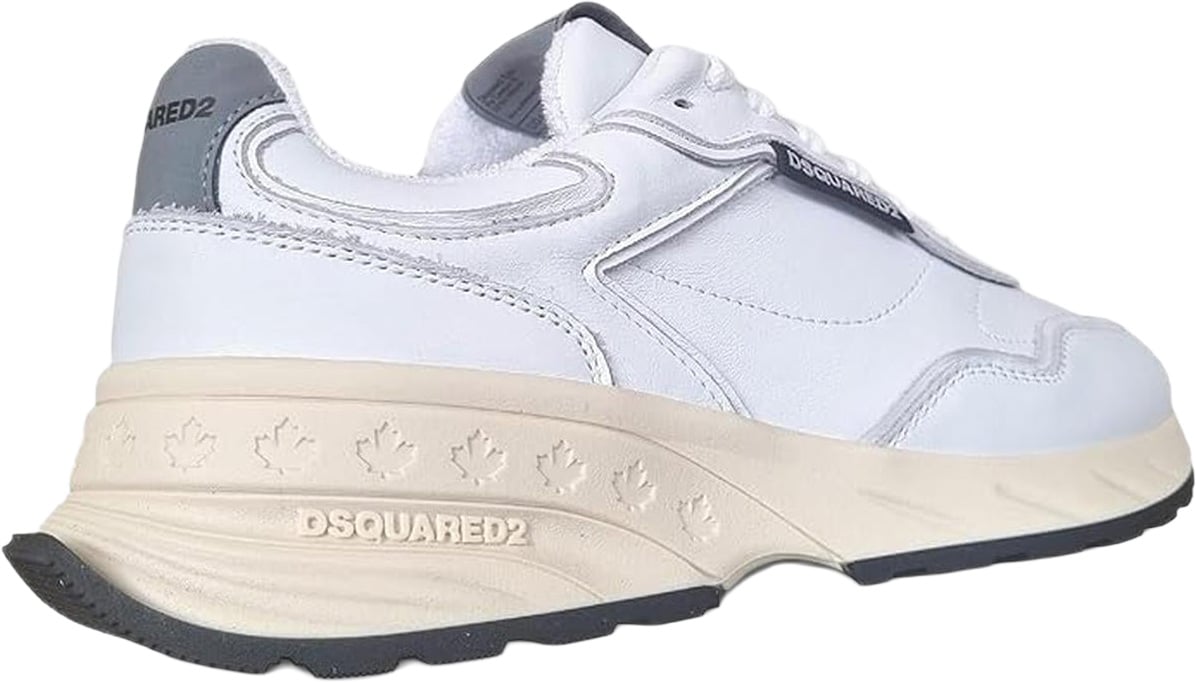 Dsquared2 Heren Sprinter Sneaker Zwart/Wit Wit