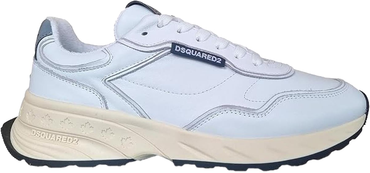 Dsquared2 Heren Sprinter Sneaker Zwart/Wit Wit