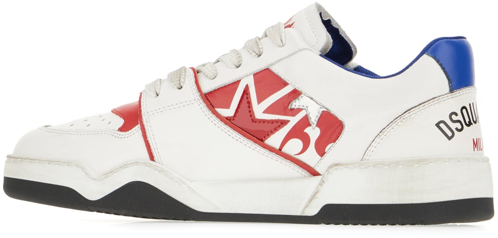 Dsquared2 Dsquared2 Multicolor leather Spiker sneakers Divers