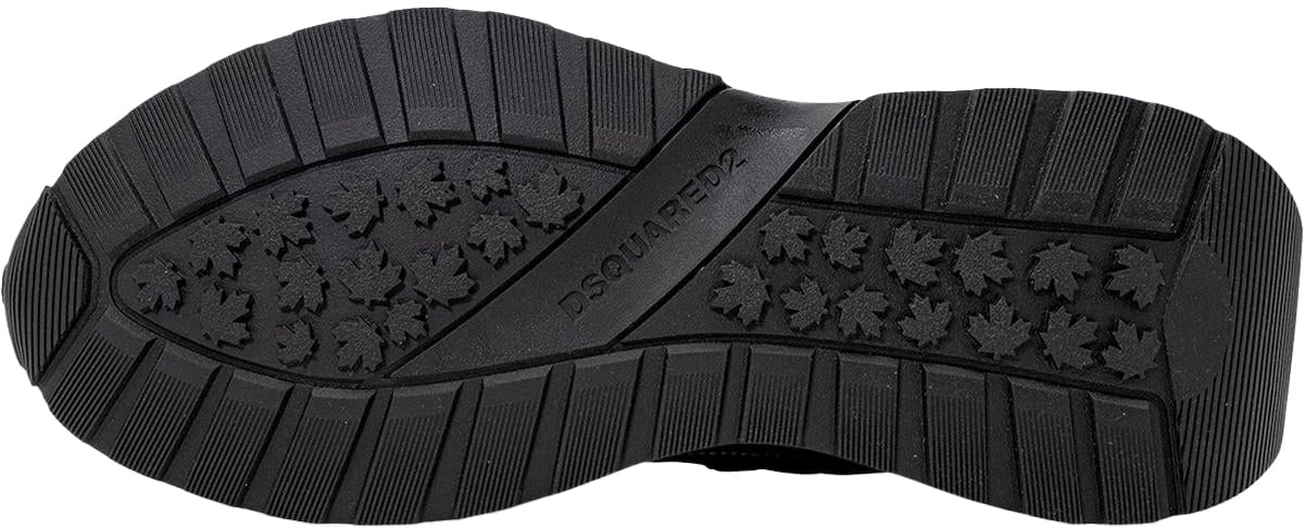 Dsquared2 Heren Sprinter Sneaker Wit/Groen Zwart