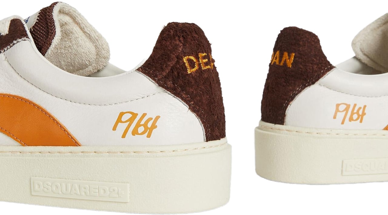 Dsquared2 Heren Rider Sneaker Bruin/Oranje Bruin