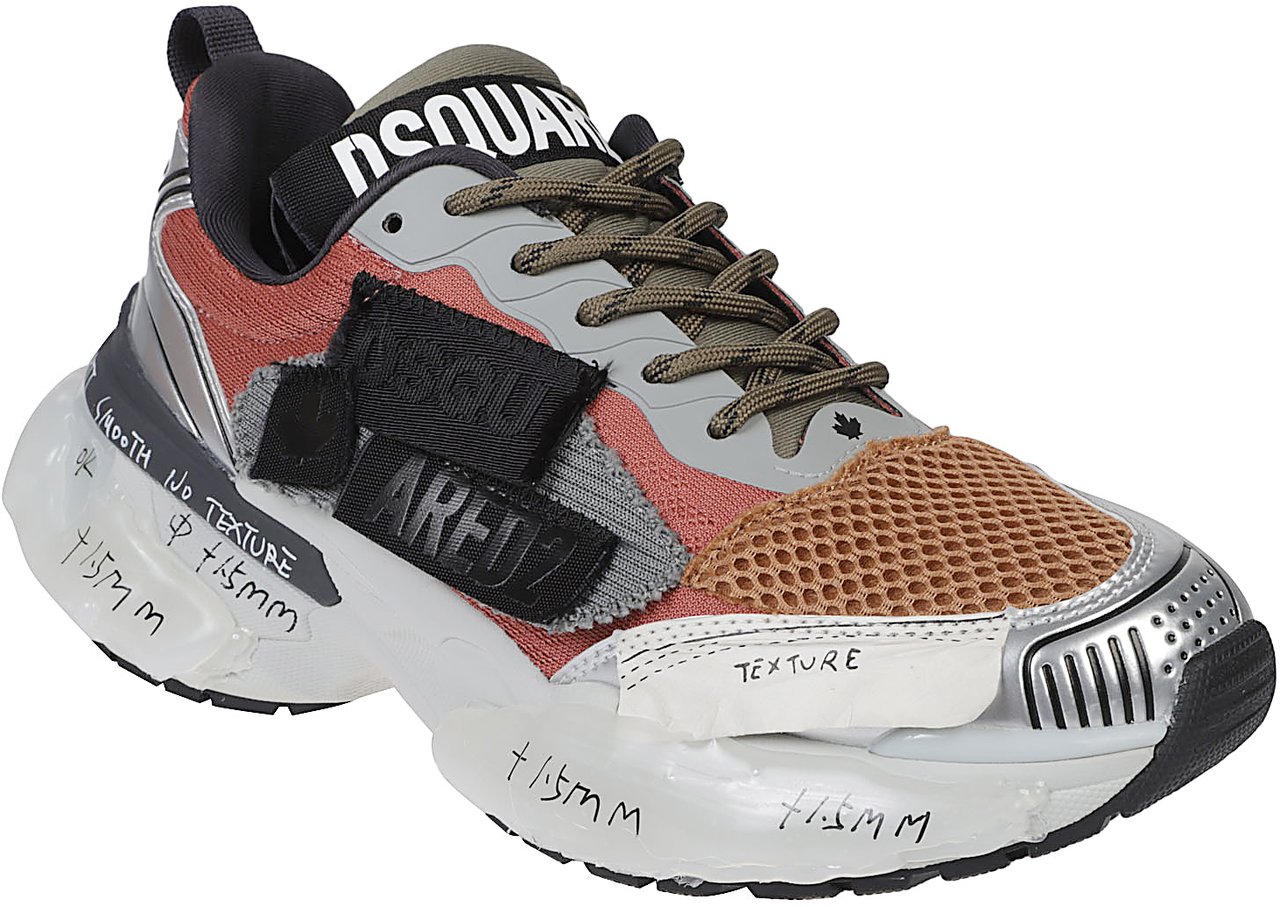 Dsquared2 Faster Lace-up Low Top Sneakers Brown Bruin