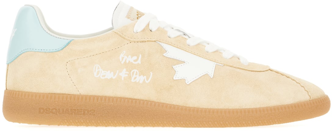 Dsquared2 Dsquared2 Beige suede Rebel sneakers Beige