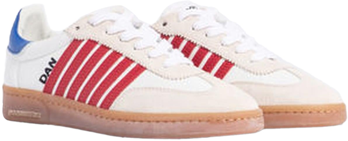 Dsquared2 Heren Lace-Up Low Top Sneakers Wit