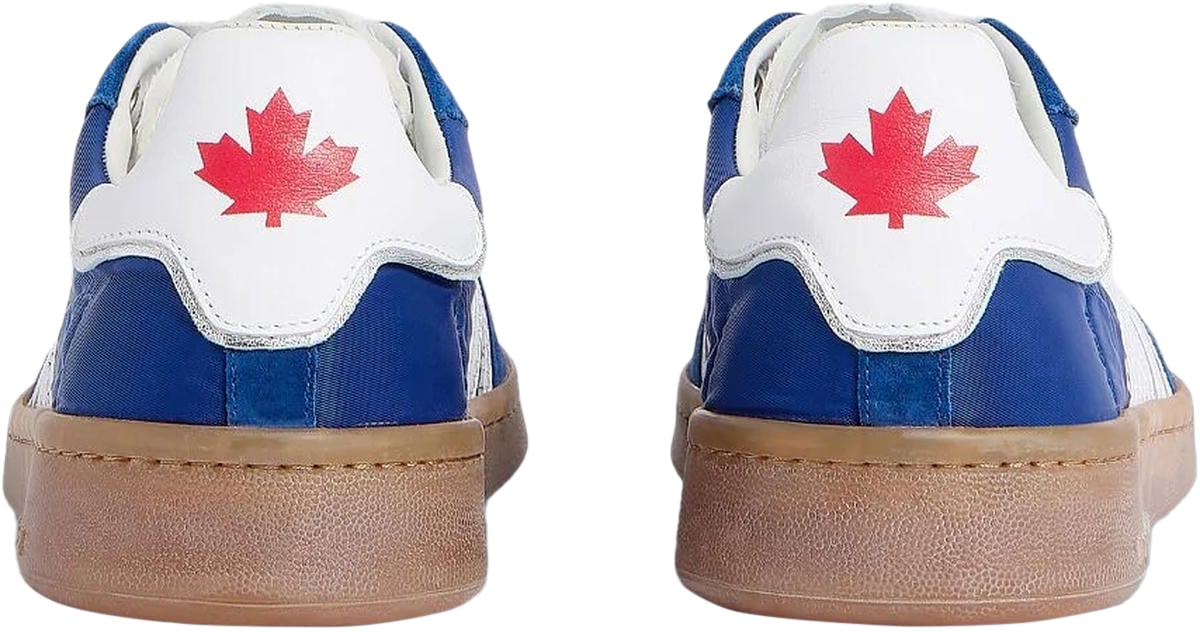 Dsquared2 Heren Lace-Up Low Top Sneakers Blauw