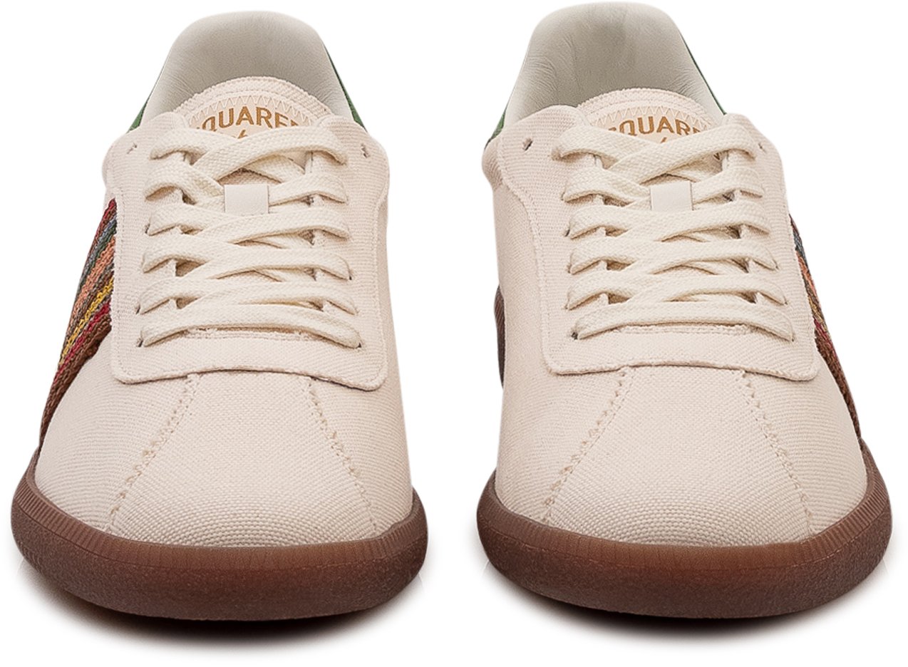 Dsquared2 Sneakers in Tela con Inserti Multicolore Wit