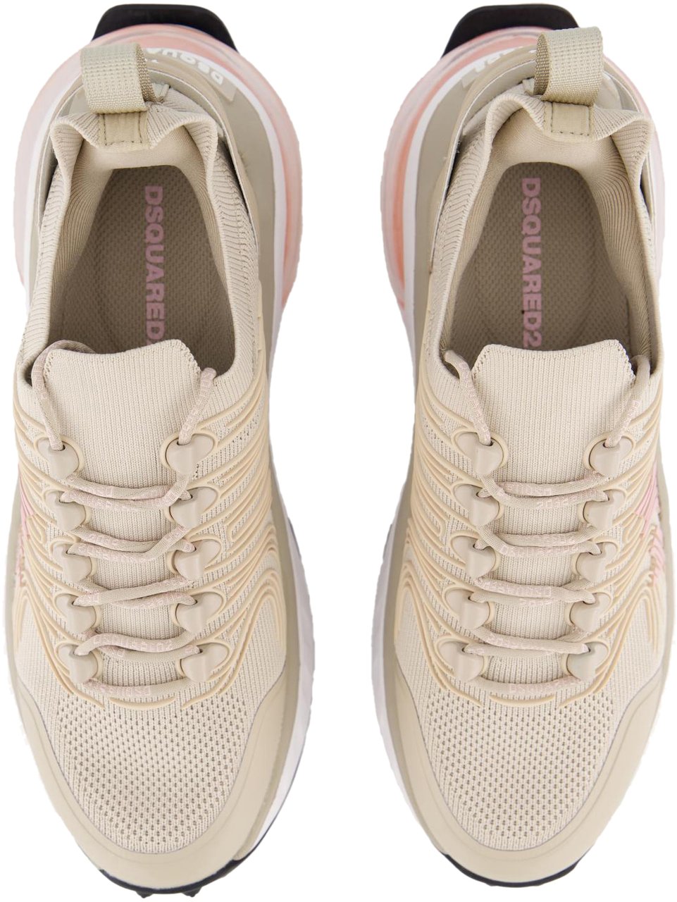 Dsquared2 Dames Bubble Sneaker Beige/Roze Beige