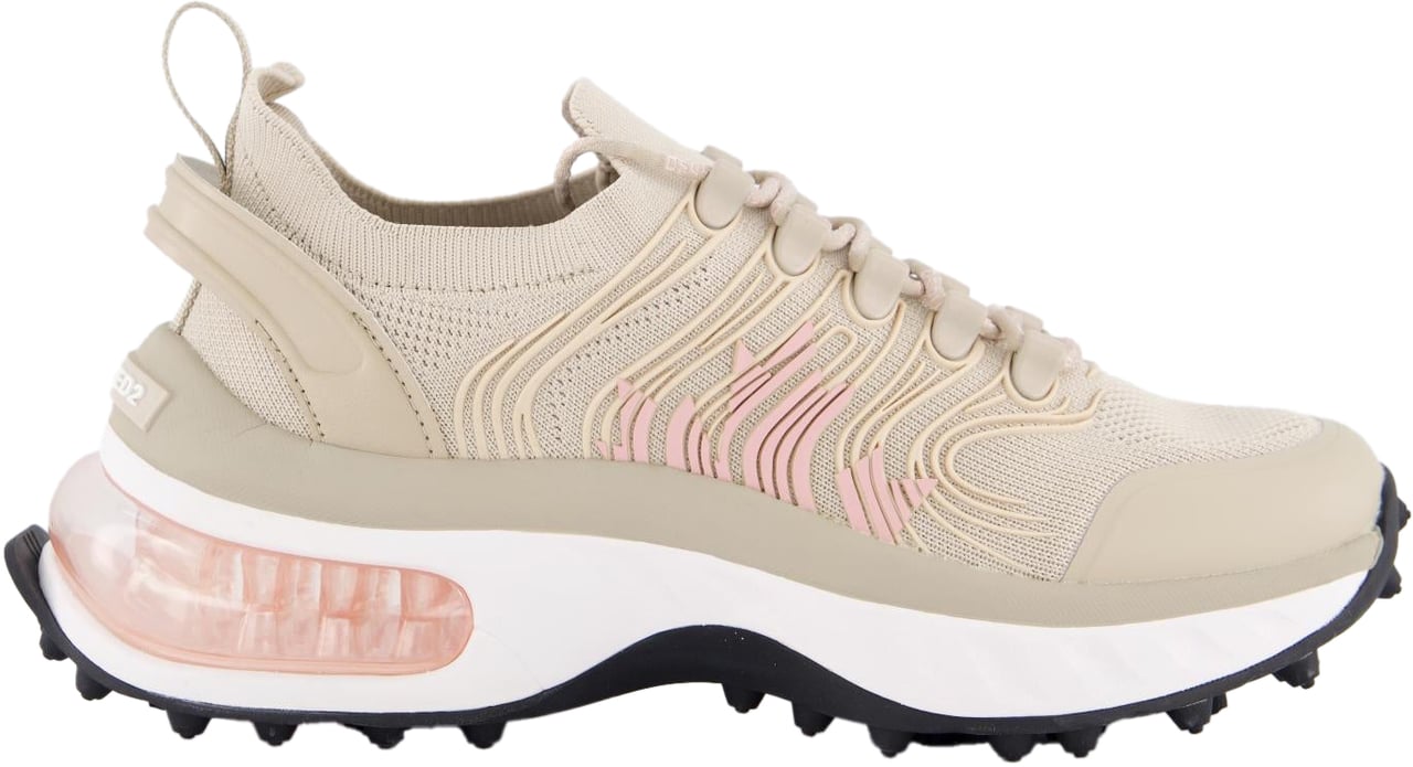 Dsquared2 Dames Bubble Sneaker Beige/Roze Beige