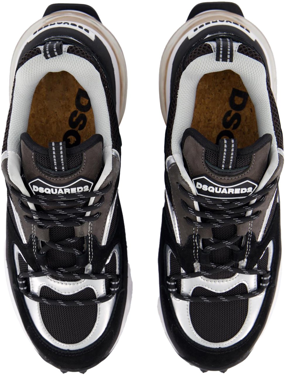 Dsquared2 Dames Bubble Sneaker Zwart/Wit Zwart