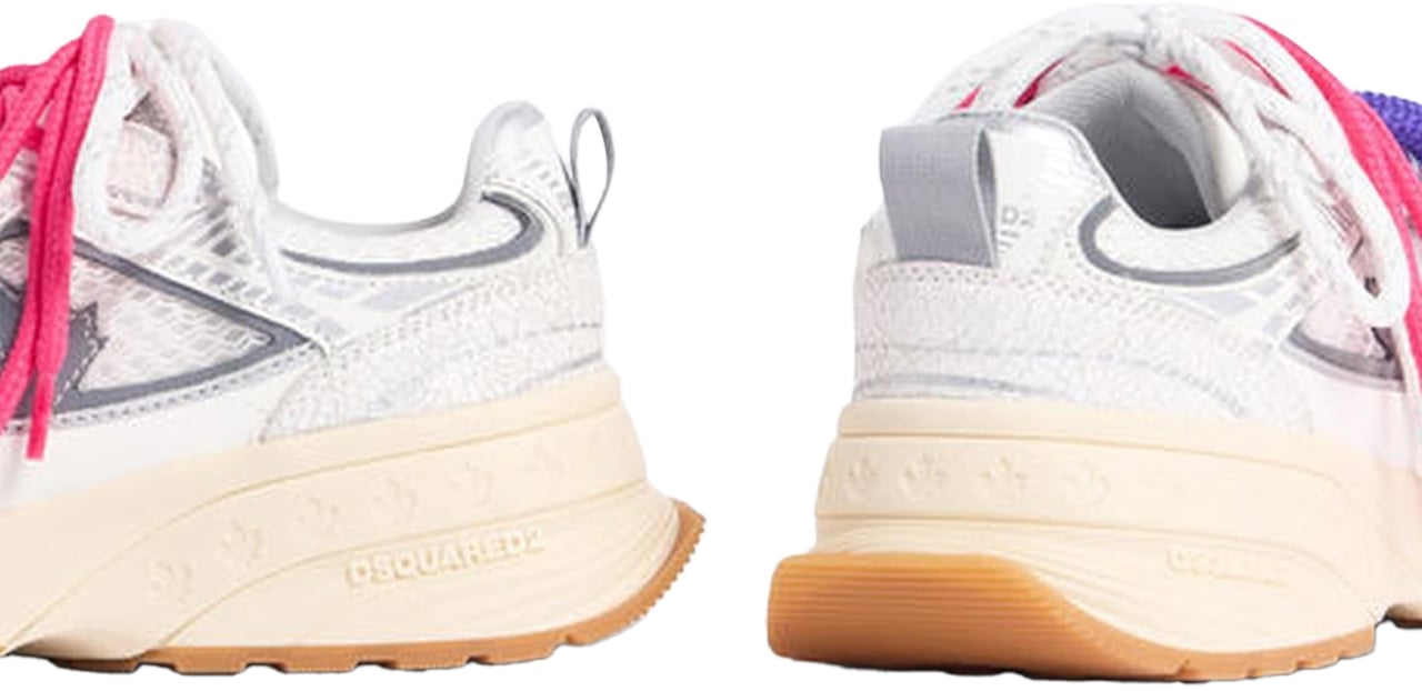 Dsquared2 Dames Lace-Up Low Top Sneakers Wit