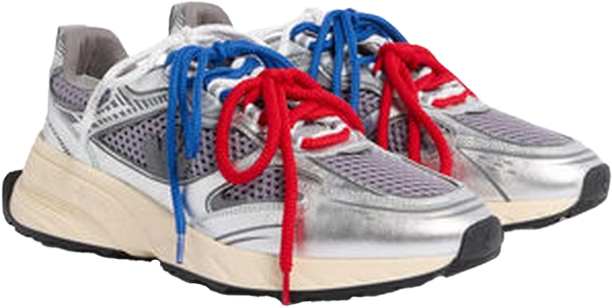 Dsquared2 Dames Lace-Up Low Top Sneakers Metallic