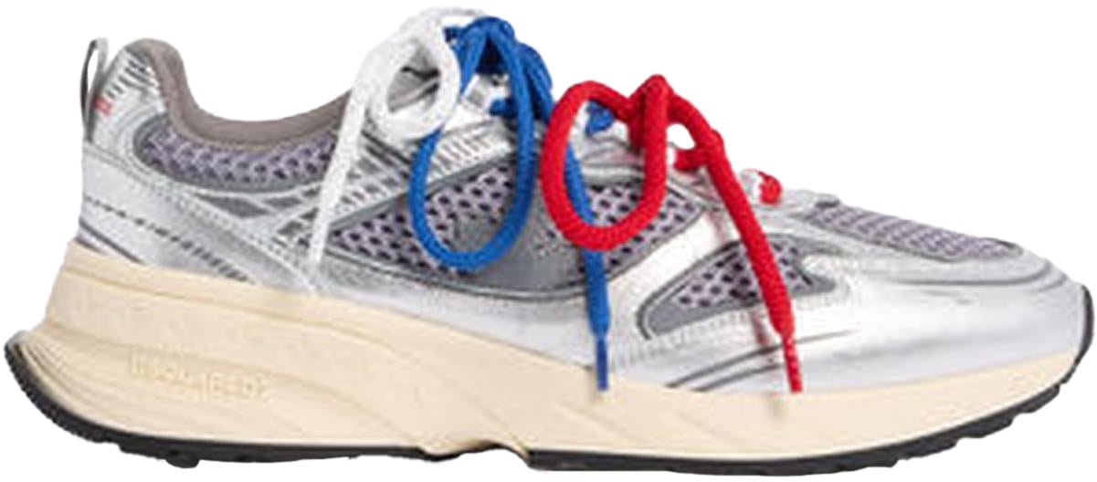 Dsquared2 Dames Lace-Up Low Top Sneakers Metallic