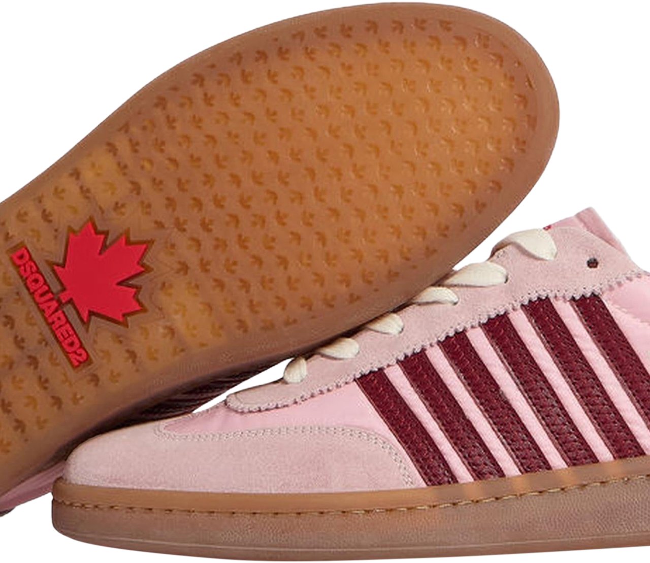 Dsquared2 Dames Lace-Up Low Top Sneakers Roze