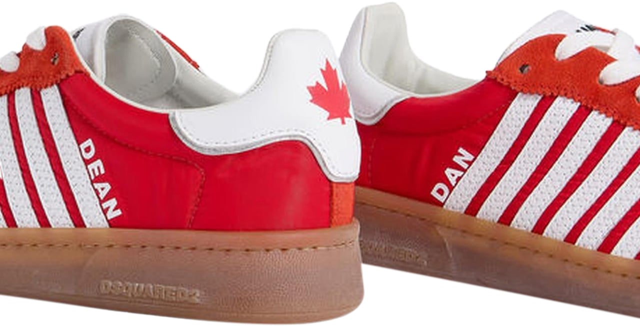 Dsquared2 Dames Lace-Up Low Top Sneakers Rood