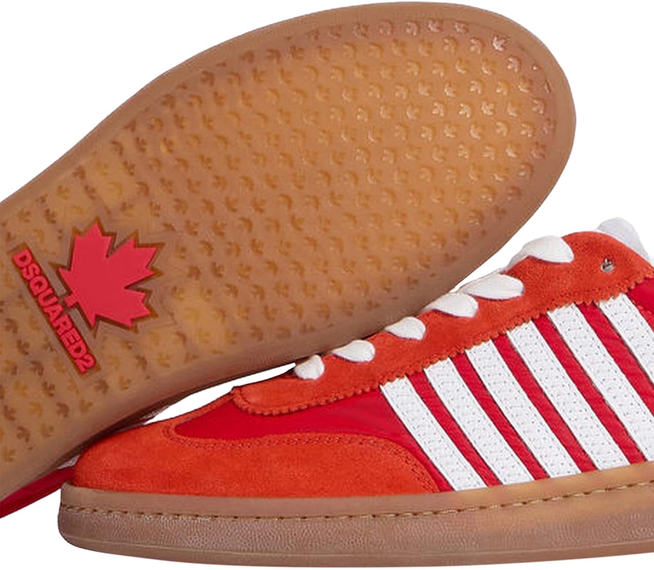 Dsquared2 Dames Lace-Up Low Top Sneakers Rood