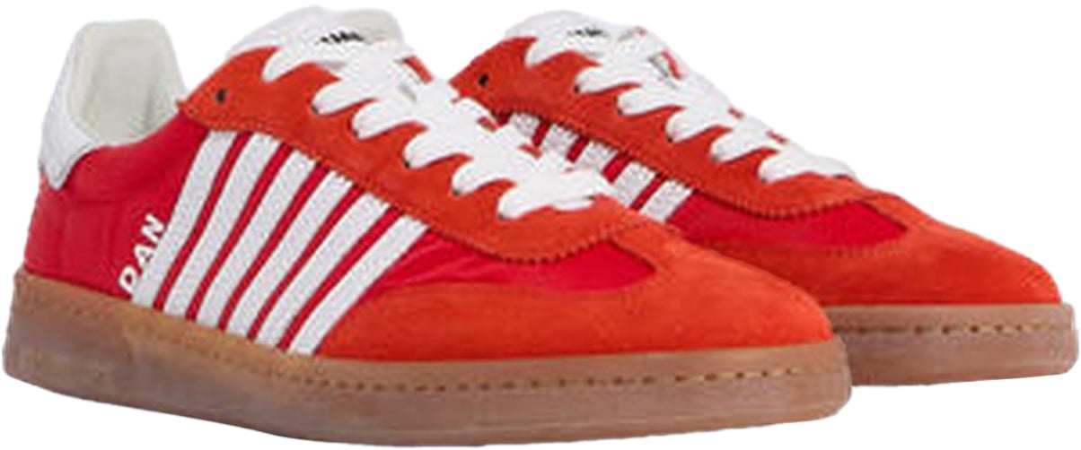 Dsquared2 Dames Lace-Up Low Top Sneakers Rood