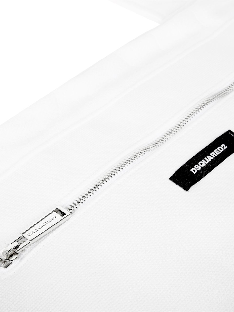 Dsquared2 Twin Beach Logo Shopping Bag Wit