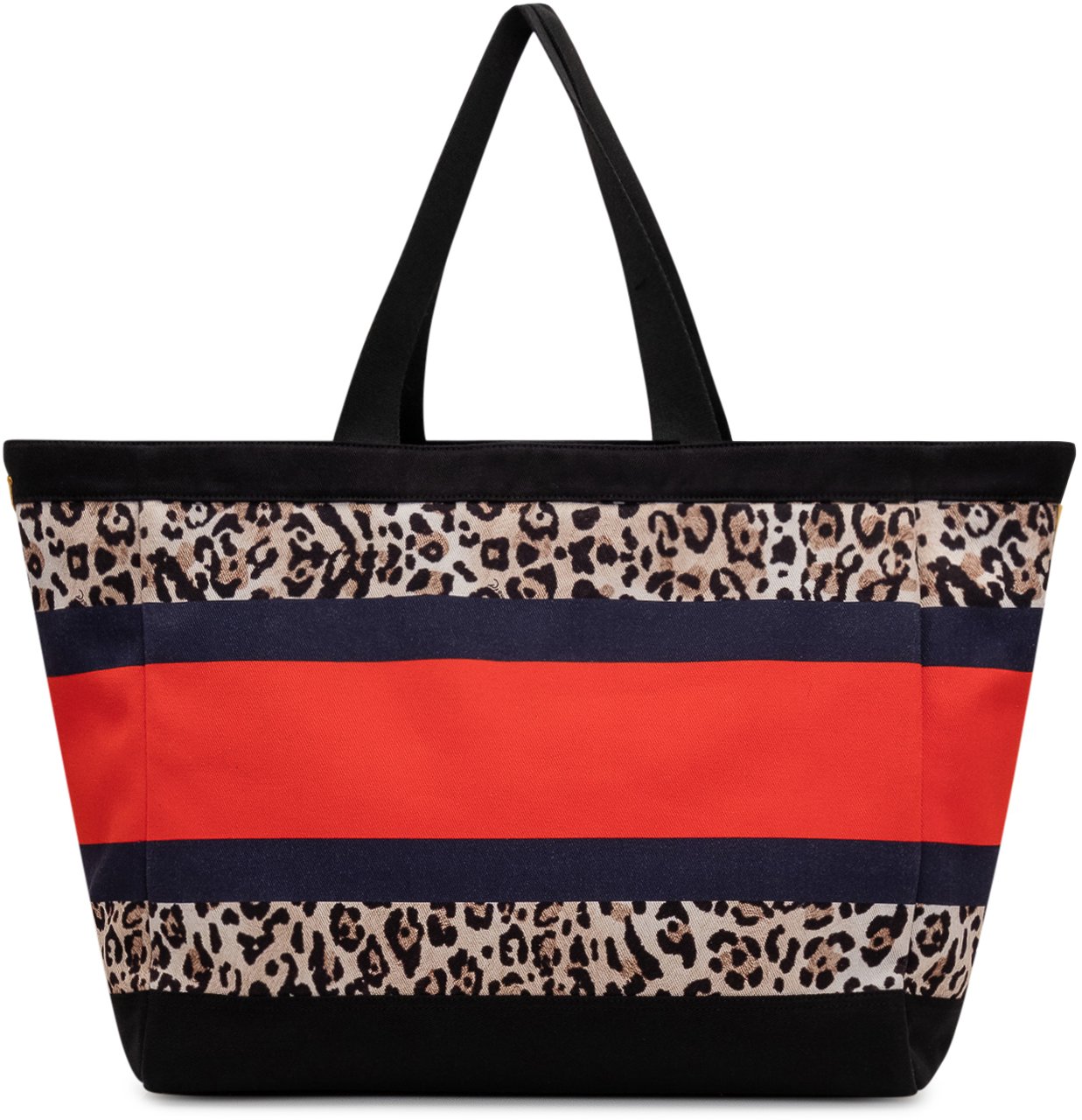 Dsquared2 Tote Bag in Canvas con Stampa Animalier Divers