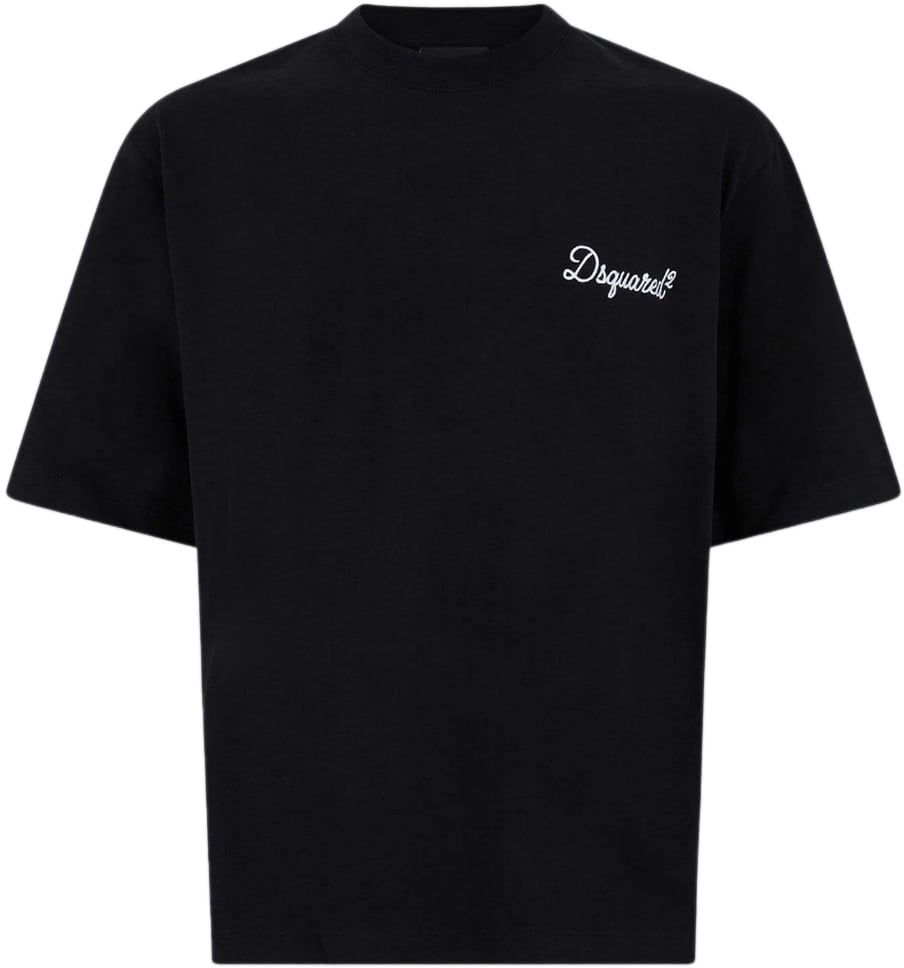 Dsquared2 Losvallend T-shirt zwart Zwart