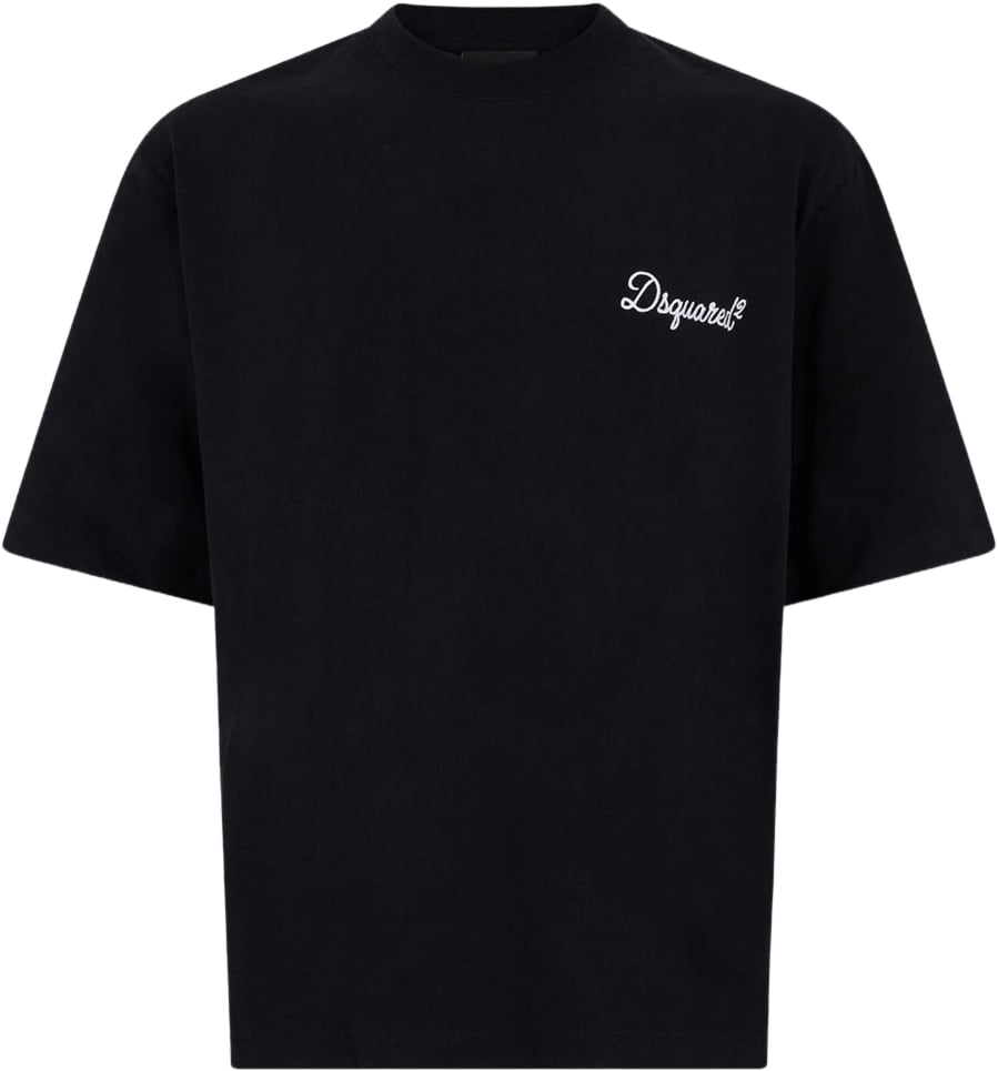Dsquared2 Loose Fit T-shirt Black Zwart