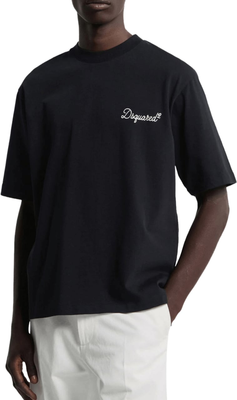Dsquared2 Loose Fit T-shirt Black Zwart