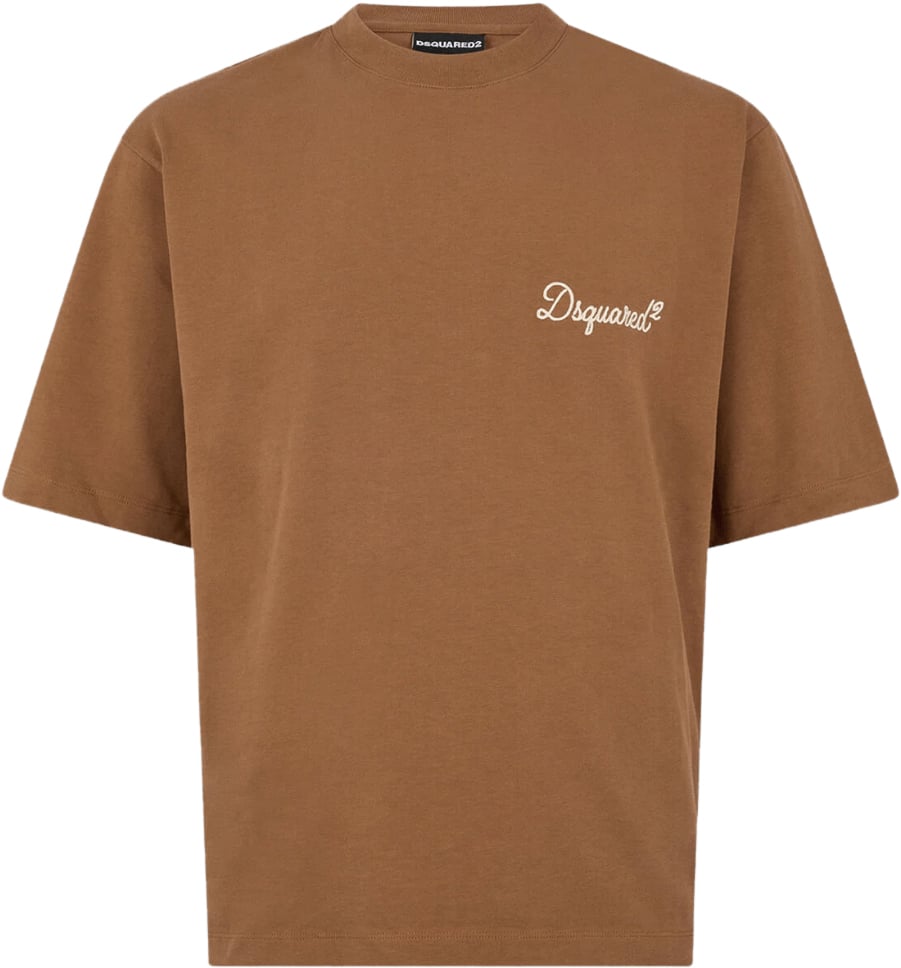 Dsquared2 Loose Fit T-shirt Brown Bruin